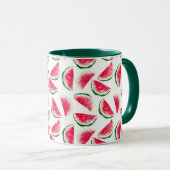 Cute Pineapple & Watermelon Pattern Mok (Voorkant rechts)