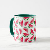 Cute Pineapple & Watermelon Pattern Mok (Voorkant links)
