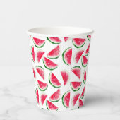 Cute Pineapple & Watermelon Pattern Papieren Bekers (Achterkant)