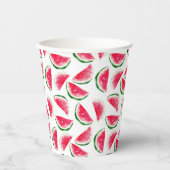 Cute Pineapple & Watermelon Pattern Papieren Bekers (Voorkant)