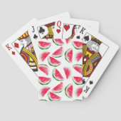Cute Pineapple & Watermelon Pattern Pokerkaarten (Achterkant)