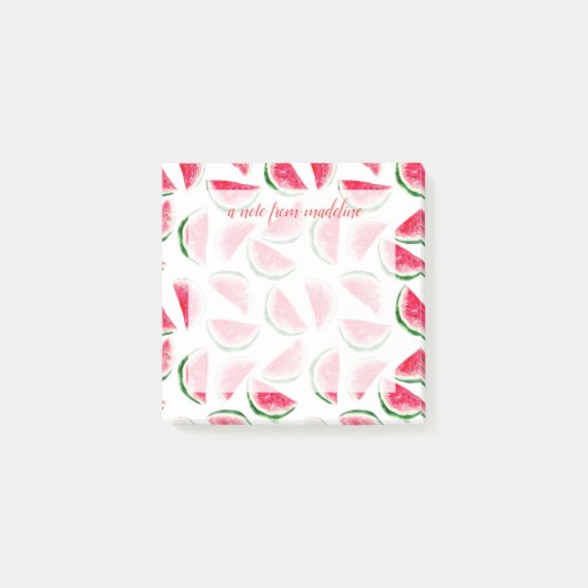 Cute Pineapple & Watermelon Pattern Post-it® Notes (Voorkant)