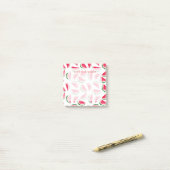 Cute Pineapple & Watermelon Pattern Post-it® Notes (Op bureau)