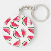 Cute Pineapple & Watermelon Pattern Sleutelhanger (Achterkant)