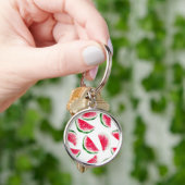 Cute Pineapple & Watermelon Pattern Sleutelhanger (Hand)