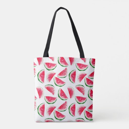 Cute Pineapple & Watermelon Pattern Tote Bag (Achterkant)