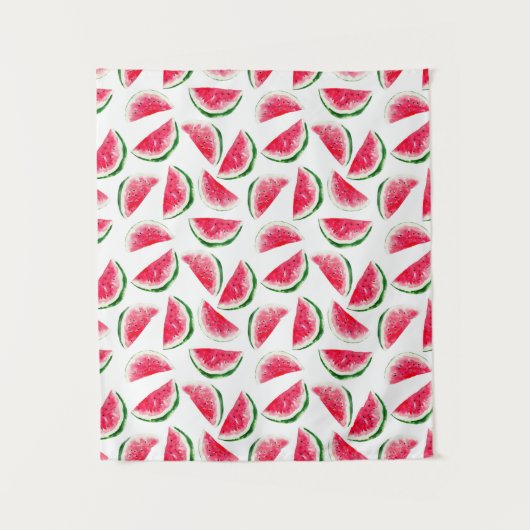 Cute Pineapple & Watermelon Pattern Wandkleed (Voorkant)