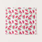 Cute Pineapple & Watermelon Pattern Wandkleed (Voorkant (horizontaal))