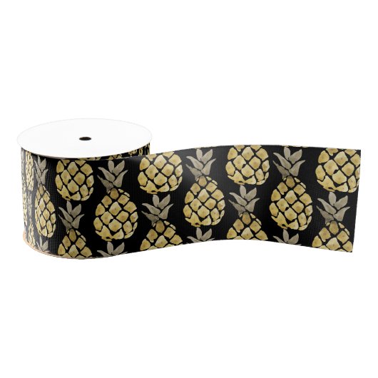 Cute Pineapple Waterverf Stencil Land Grosgrai Grosgrain Lint (Spoel)