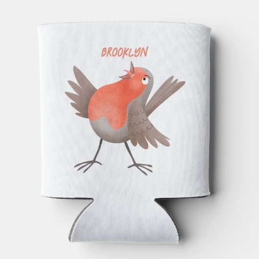 Cute-pingle cartoon blikjeskoeler (Achterkant)