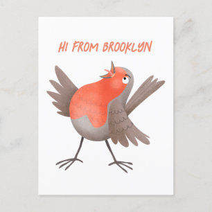 Cute-pingle cartoon briefkaart