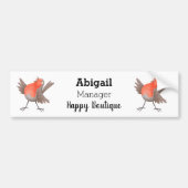 Cute-pingle cartoon bumpersticker (Voorkant)