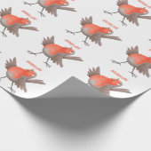 Cute-pingle cartoon cadeaupapier (Hoek)