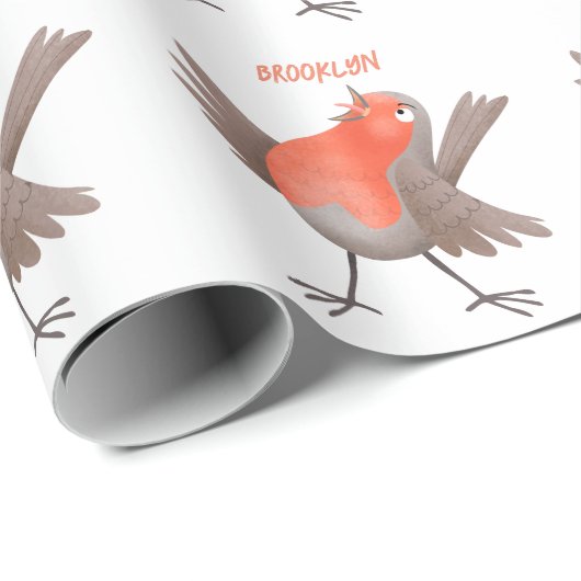 Cute-pingle cartoon cadeaupapier (Rol Hoek)