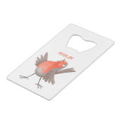 Cute-pingle cartoon creditkaart flessenopener (Voorkant Gekanteld)