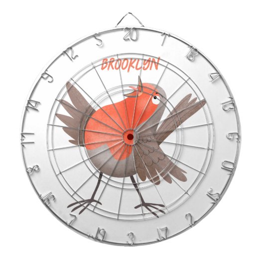 Cute-pingle cartoon dartbord (Voorkant)