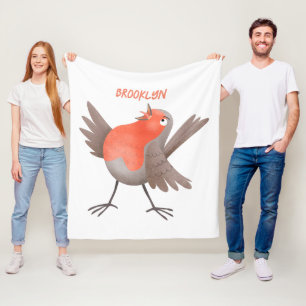 Cute-pingle cartoon fleece deken