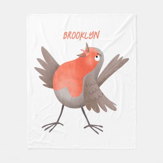 Cute-pingle cartoon fleece deken (Voorkant)