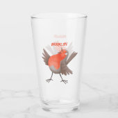 Cute-pingle cartoon glas (Achterkant)