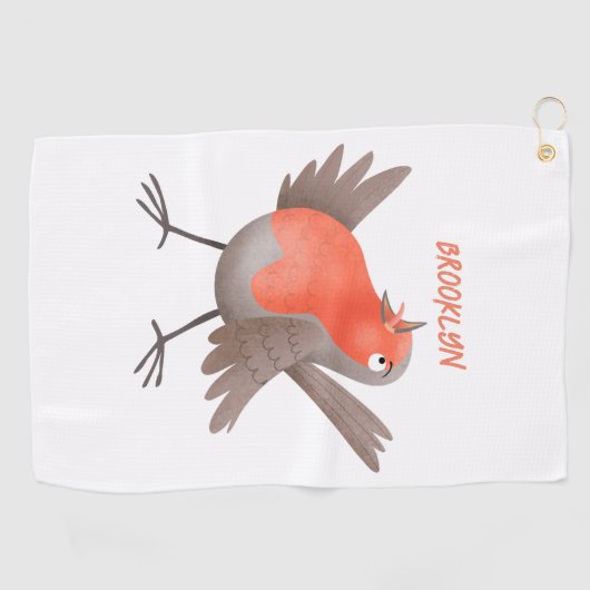 Cute-pingle cartoon golfhanddoek (Horizontaal)