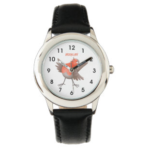 Cute-pingle cartoon horloge