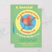 Cute-pingle cartoon kaart (Voorkant / Achterkant)