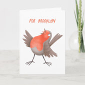 Cute-pingle cartoon kaart (Voorkant)