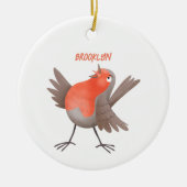 Cute-pingle cartoon keramisch ornament (Voorkant)
