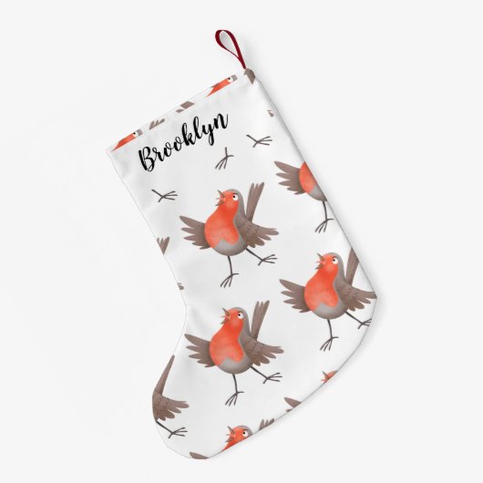 Cute-pingle cartoon kleine kerstsok (Achterkant (Hangend))