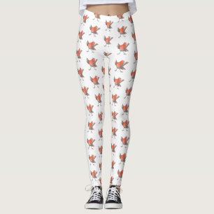 Cute-pingle cartoon leggings