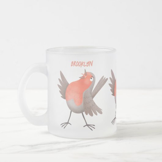 Cute-pingle cartoon matglas koffiemok (Links)