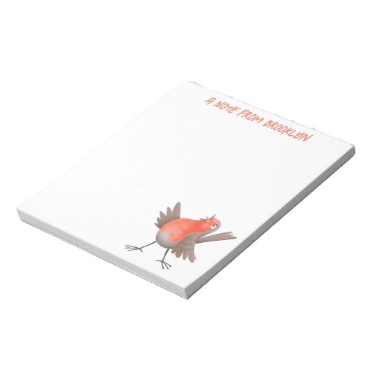 Cute-pingle cartoon notitieblok (Linkerzijde)