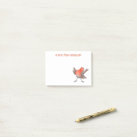 Cute-pingle cartoon post-it® notes (Op bureau)