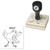 Cute-pingle cartoon rubberstempel (Gestempeld)