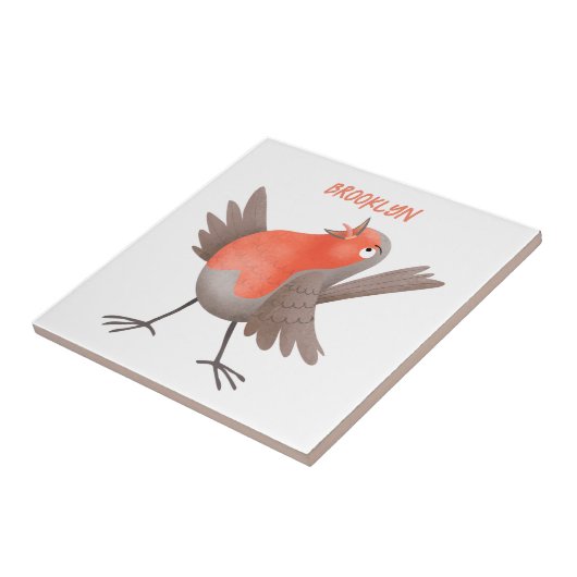 Cute-pingle cartoon tegeltje (Zijkant)