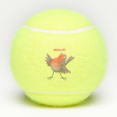 Cute-pingle cartoon tennisballen (Achterkant)