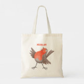 Cute-pingle cartoon tote bag (Achterkant)