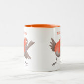 Cute-pingle cartoon tweekleurige koffiemok (Center)