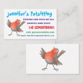 Cute-pingle cartoon visitekaartje (Voorkant / Achterkant)