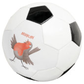 Cute-pingle cartoon voetbal (Drie kwart)