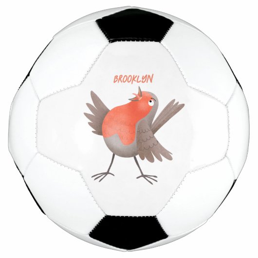 Cute-pingle cartoon voetbal (Voorkant)