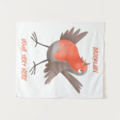 Cute-pingle cartoon wandkleed (Voorkant (horizontaal))