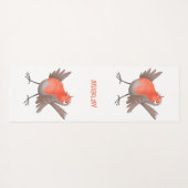 Cute-pingle cartoon yogamat (Achterkant (horizontaal))