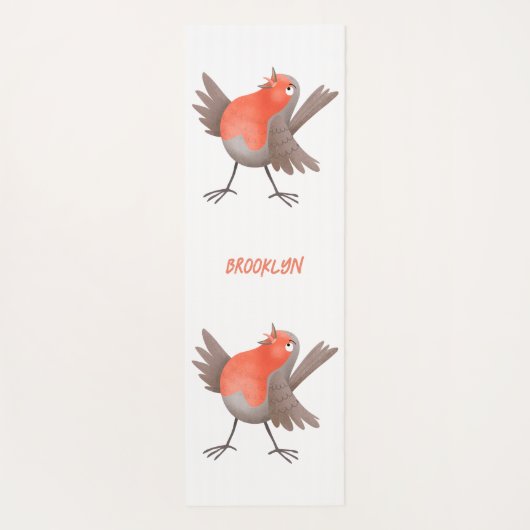 Cute-pingle cartoon yogamat (Achterkant)