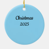 Cute Pinguïn 3e Kerst Ornament (Achterkant)