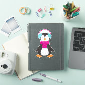 Cute pinguin, Baby pinguïn, pinguïn met scarf Sticker (iPad Cover)