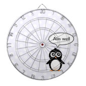 Cute pinguin cartoon dartbord (Voorkant)