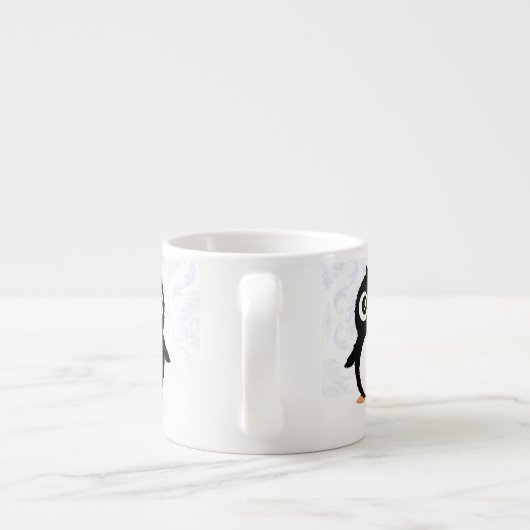 Cute pinguin cartoon espresso kop (Achterkant)