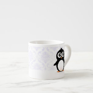 Cute pinguin cartoon espresso kop
