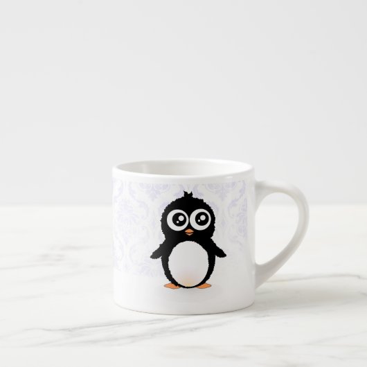 Cute pinguin cartoon espresso kop (Rechts)